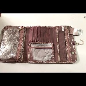 Hanging organizer valet makeup bag